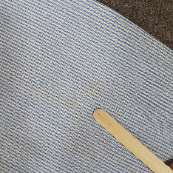 Manhattan The Natural Men's Blue Striped Size 15/12 -‎ 32/33 Long Sleeve Shirt - Picture 7 of 8